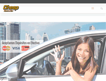 Tablet Screenshot of cheaprentacarpanama.com